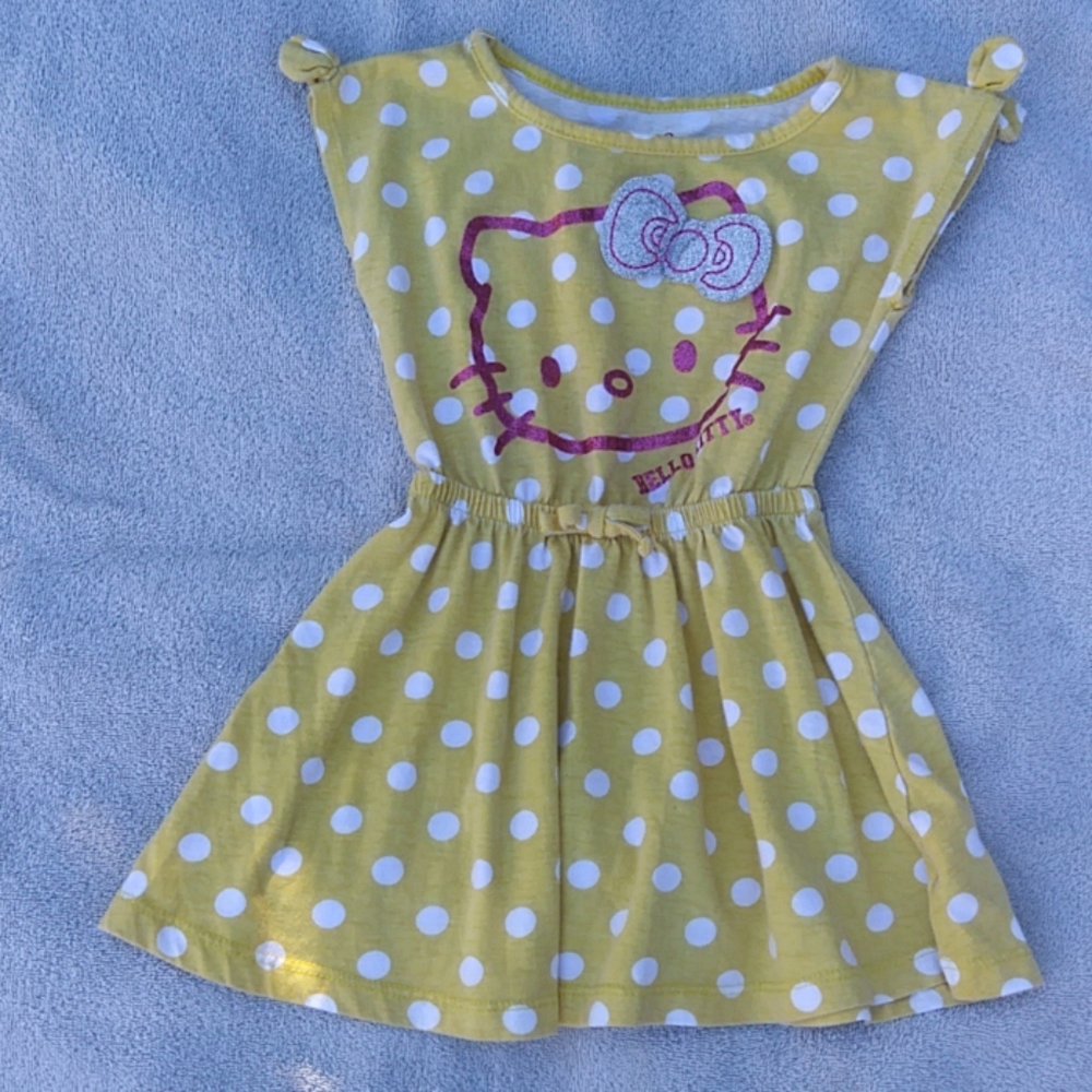 SALE! Hello Kitty Sanrio 2T yellow dress kids stuff all bogo dresses too!